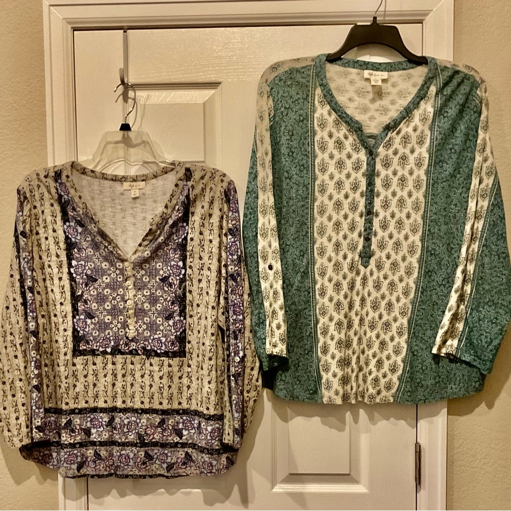 Style & Co 3X Floral Patterned Women's Tops Bundle
